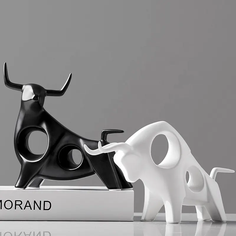 Ceramic Animals Ceramic Cattle Statue