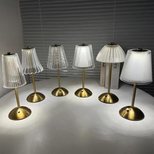 Sáng Tạo <span class=keywords><strong>Led</strong></span> Bảng Đèn Bàn Không Dây Đèn Bàn Có Thể Sạc Lại Thiết Kế Xách Tay Nhà Hàng Sang Trọng Bảng Đèn - Product Image 3