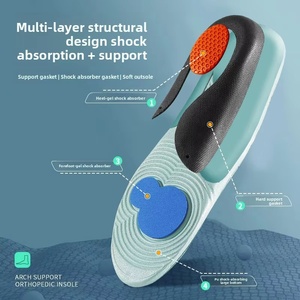 Semelle intérieure de soutien de la voûte plantaire pour les pieds Fasciite plantaire Pied plat Coussinets orthopédiques Chaussures de sport Semelles absorbant les chocs Semelle de chaussure - Product Image 4