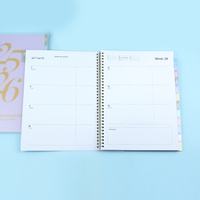 Großhandel Custom Logo 2025 2026 A4/A5 Spirale Wöchentliche monatliche Manifestation Tagebuch Journal Planer Agenda Notizbuch