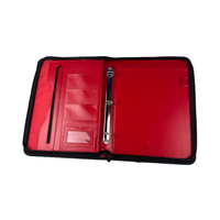 A4 multifuncional bolsa de documentos carpeta Notebook iPad titular ranura para tarjeta pluma caso presentación bolsillos PU carpeta maletín