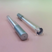 Tube de brillant à lèvres en plastique transparent de 2,5 ml, forme carrée, vide, en AS, pour gloss et brillant à lèvres – OEM cosmétique