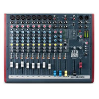Console de mixage professionnelle pour discothèque, simulation de conférence : ALLEN HEATH ZED60-14FX Panneau de contrôle audio/vidéo, mixeur de scène DJ