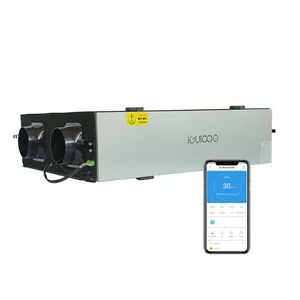 Trao đổi nhiệt HVAC mvhr phục hồi nhiệt thông gió Hệ thống thay đổi không khí chức năng bupass