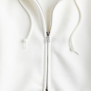 Sweat à capuche vierge en coton de haute qualité à logo personnalisé en polaire Sweat à capuche zippé lourd et surdimensionné - Product Image 5