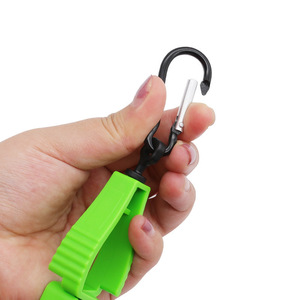 Plastic Glove <b>Clips</b> 50 Mm Clamp With Carabiner <b>Hook</b> For Work Gloves - Product Image 4