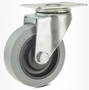 Graue Farbe TPR Maschinen reparatur werkstätten Nachlauf ESD TPR Schwenk rad rolle für Wagen und Wagen - Product Image 2