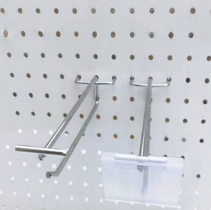Kim loại máng tấm Chrome đôi mạ kẽm móc kẽm siêu thị hiển thị Kệ <span class=keywords><strong>Pegboard</strong></span> móc móc - Product Image 6