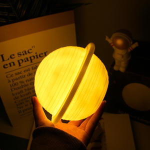 3D-geprint Saturnus LED-nachtlampje in slaapkamer Agent Sourcing China - Product Image 3