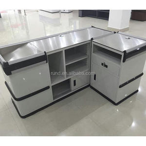 <span class=keywords><strong>Comptoir</strong></span> de caisse en <span class=keywords><strong>bois</strong></span> MDF sur mesure à <span class=keywords><strong>prix</strong></span> compétitif avec vitrine pour supermarché - Product Image 1