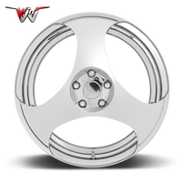 Rines Forjados 5x112 5x120 para Autos de Carreras, Rines Cromados para Porsche, Dodge Ram, Charger, Challenger, Durango