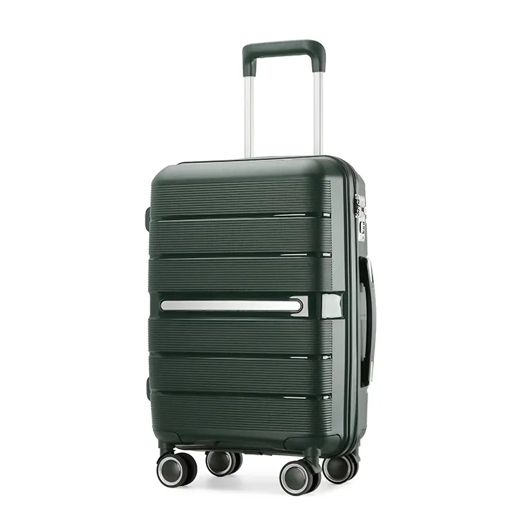Hot sale simple design travel PP carry-on trolley carry-on suitcases travelling luggage sets