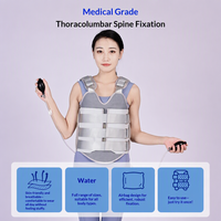 Orthèse dorsale médicale pour fixation thoracolombaire, avec airbag gonflable, sangles élastiques à triple couche, ajustement réglable