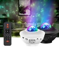 Nieuwe Projector Nachtlampje Star Sky Ocean Wave Projectielamp Draadloze Speaker Voice Control Kerst Projector Licht