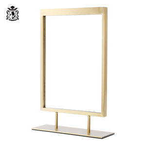 Anh kho tùy chỉnh vàng thép không gỉ Countertop quảng cáo áp phích hiển thị đứng bảng từ khung ảnh hiển thị giá - Product Image 6