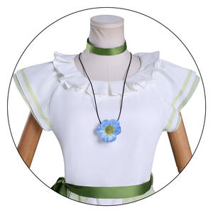 Disfraz de Cosplay de Frieren: El Final del Viaje, Conjunto de Vestuario de Anime de <span class=keywords><strong>la</strong></span> Colaboración Echo KFC, Vestido de Poliéster para Mujer Adulta, Disponible en Stock - Product Image 5