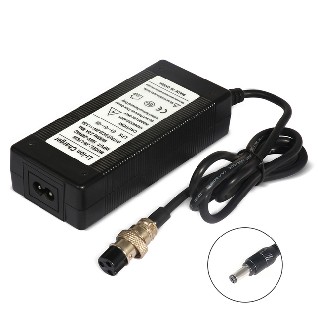 29.4V 2A/3A Fast Battery Charger Electric Lithium Power Adapter with Inline Connector 24 V Pocket Mod for Lithium Battery
