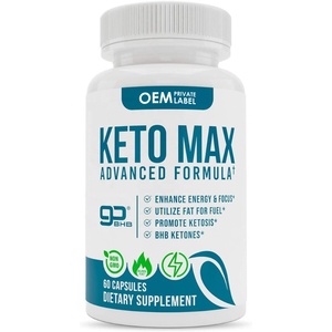Keto bhb แคปซูล ketogenic carb, แคปซูลเผาผลาญไขมันยาลดน้ำหนักถั่วขาวสกัดจากชาเขียวติดฉลากส่วนตัว - Product Image 1