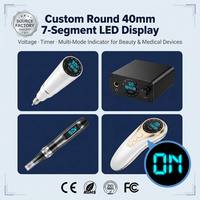 Affichage LED à 7 segments rond personnalisé de 40 mm pour machine de maquillage permanent, stylo PMU, alimentation pour tatouage |   Usine OEM