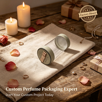 Boîte d'emballage de luxe pour diffuseur de parfum d'ambiance en carton avec tube en PVC transparent