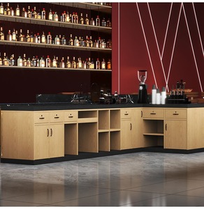 Hiện đại chất lượng cao tùy chỉnh gỗ quầy <span class=keywords><strong>bar</strong></span> cho cà phê cửa hàng khách sạn trường học bệnh viện hoặc trung tâm mua sắm tiếp nhận bàn - Product Image 5