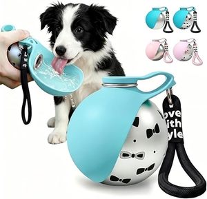 Leyocar - Botella de Viaje para Perros y Gatos, de Acero Inoxidable 304, Plegable, con Tazón de Silicona, Antiderrames, para Paseos y Campamentos - Product Image 4