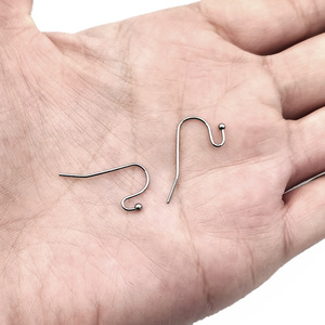 Stainless Steel U Shaped Ear <b>Hooks</b> With Beads For Earring Making Unisex Jewelry Findings H1116 - Product Image 4