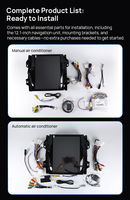 Android de 12,1 pulgadas para TOYOTA Fortuner 2017-2024, Wifi para coche, estilo Tesla Radio, pantalla Vertical, FM/AM, vídeo, música, reproductor Multimedia