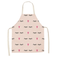 Tablier à motif de cils cuisine femmes adulte maison cuisine cuisson nettoyage tabliers bavoirs Extension de cils outils de maquillage