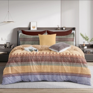 Draps en microfibre élégants 120GSM, lisses et doux, ensemble de literie pour la maison, la chambre à coucher, l'hôtel, provenant d'un fournisseur indien - Product Image 2