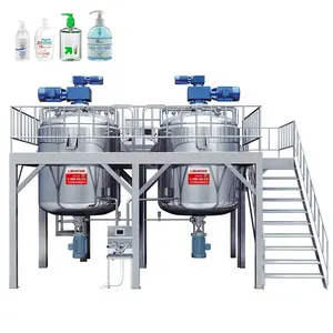 Hot Sale 400L Liquid Soap Detergent Production Manufacturing Plant Hand Sanitizer Making Shampoo Agitator Mixing Machine