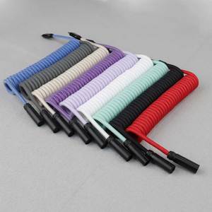 USB para tipo c cabo de teclado enrolado com <span class=keywords><strong>mini</strong></span> XLR azul teclado mecânico - Product Image 6