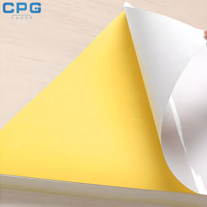 Papier autocollant jet d'encre brillant personnalisé OEM en gros, rouleau jumbo 80 g/m² imprimable, matériau pour étiquettes adhésives - Product Image 1