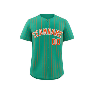 Quantité minimale de commande bas conception libre respirant personnalisation Logo boutonné sublimé impression Baseball chemise - Product Image 1