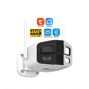 Outdoor Tuya 4MP Dual Lens IP66 Waterproof Full Color Wifi <b>Security</b> Camera With AI Human Detection Dual Light Two-Way Audio - Product Image 1