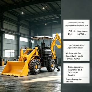 Minicargadora de Ruedas, Retroexcavadora, 4x4, Diésel, Compacta, Alta Eficiencia, Certificación CE, Cero Emisiones, para Jardín, Granja, Pequeñas Construcciones - Product Image 2