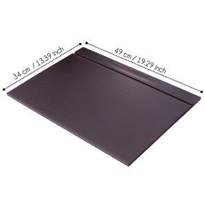 Ensemble de bureau en cuir marron, organiseur de bureau avec accessoires, accessoires de bureau marron - Product Image 3