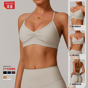 ดิสโก้ สปอร์ต โยคะ บรา วีคอ แห้งเร็วสปอร์ตบราผู้หญิงฟิตเนสออกกำลังกายบรา 9172 - Product Image 2