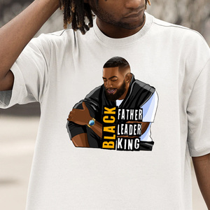 Personalización Black Father Black King Heat DTF Transferencia <span class=keywords><strong>de</strong></span> impresión <span class=keywords><strong>para</strong></span> camiseta - Product Image 2