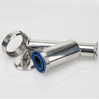 Filtre Y sanitaire à installation rapide de qualité alimentaire Longding, en acier inoxydable SS304 SS316L, raccord Tri-Clamp 1,5 pouces, type Y