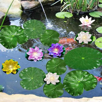 Lanternes à LED en forme de lotus de haute qualité, petites, flottantes, avec capteur d'eau