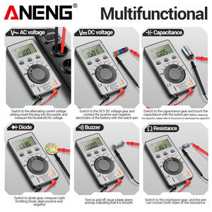 Multímetro Digital <span class=keywords><strong>Mini</strong></span> ANENG AN101, Testador de Multímetro, Medidor de Tensão DC/AC, Corrente, <span class=keywords><strong>LCR</strong></span>, Testadores Profissionais com Cabo de Teste - Product Image 5