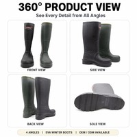 Bottes d'hiver imperméables en polaire thermique, légères, hautes jusqu'au genou, antidérapantes, pour le froid, la neige et les activités de plein air
