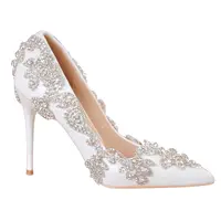2021 yeni düğün ayakkabı gelin düğün kızartma ayakkabı doğum günü hediyesi taklidi kadın host prenses tek ayakkabı