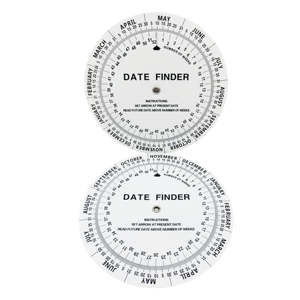 Bilancia Girevole Ostetrica per Uso Medico, Calcolatore BMI Rotondo in Plastica, Piastra per Calcolo Data di Parto, Piastra per Gravidanza - Product Image 5