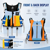 Gilet de flottabilité professionnel pour sports nautiques, réglable, en Oxford 420D, pour kayak, pêche, rafting, navigation