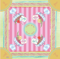 Tapis de mahjong pliable de luxe Bama Mah en néoprène écologique pour 4 joueurs avec surface antidérapante et sac de rangement
