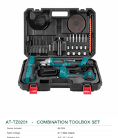 Ensemble d'outils électriques sans fil et sans balais avec mallette de transport et pièces d'origine pour la construction et les réparations domestiques