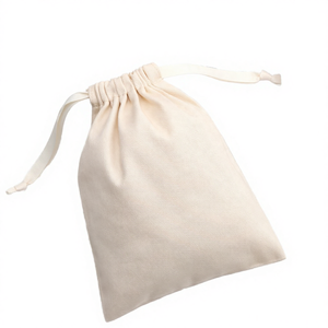 Sac à cordon écologique 100% coton biologique, en lin recyclé, petit sac en toile de mousseline réutilisable, imprimé en sérigraphie, prix abordable - Product Image 4