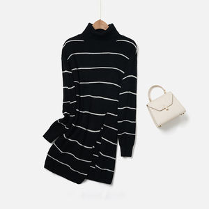 Maglione in <span class=keywords><strong>Cotone</strong></span> Personalizzato da <span class=keywords><strong>Donna</strong></span> 2026, Top Invernale a Collo Alto, Maniche Lunghe, Ampio e Leggero - Product Image 1